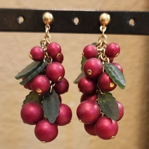 1950's Cherry drop earrings